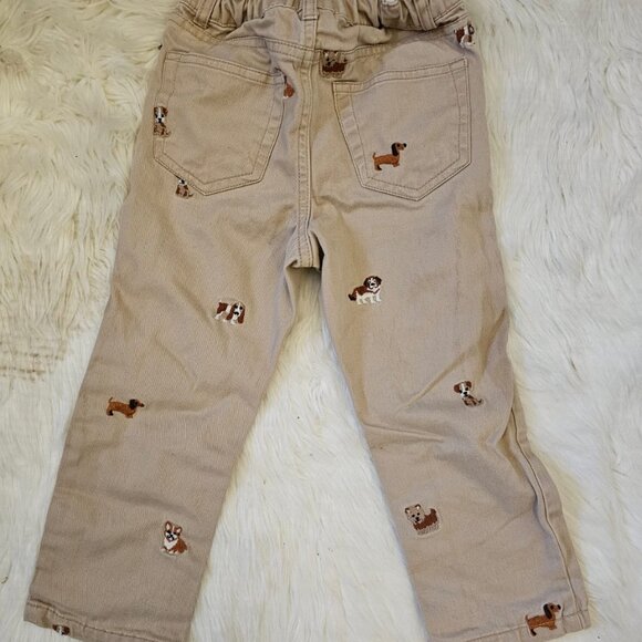 Gymboree Pants – Tan Pups Design, Size 3T - Picture 3 of 3